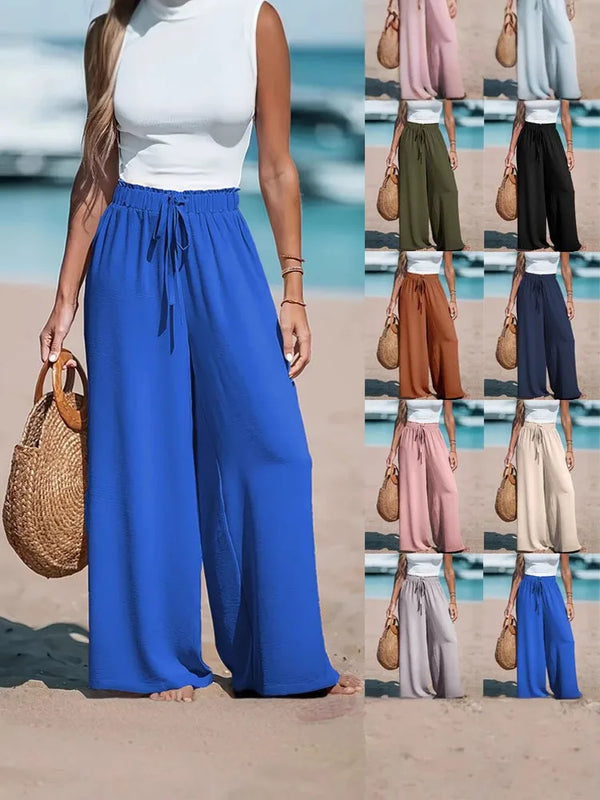 Easy Wear Wide Leg Pants