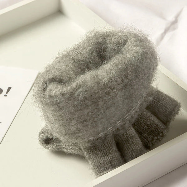 WarmGrip Fingerless Knit Gloves