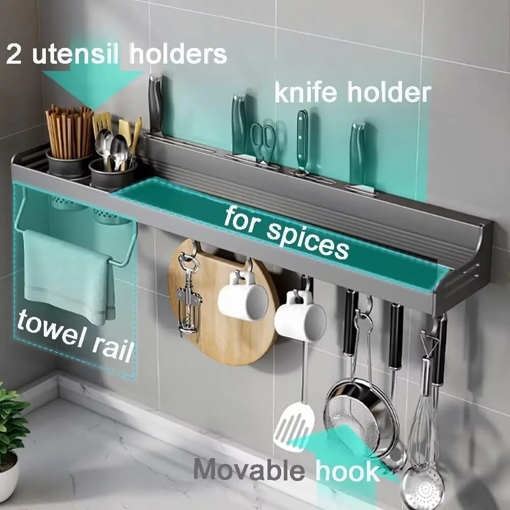 Kitchen Wall Spice & Utensil Rack