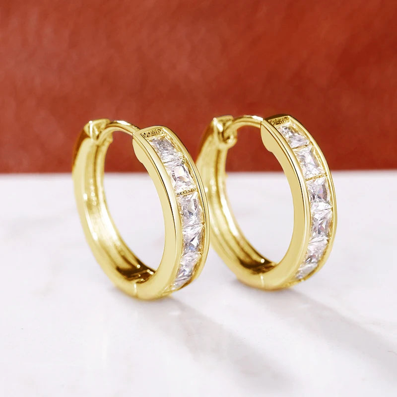 Classic Square Hoop Earring Set