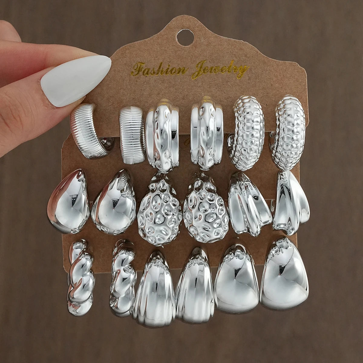 Urban Punk Waterdrop Hoop Earrings