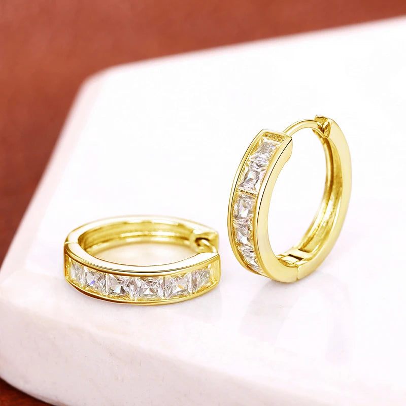 Classic Square Hoop Earring Set
