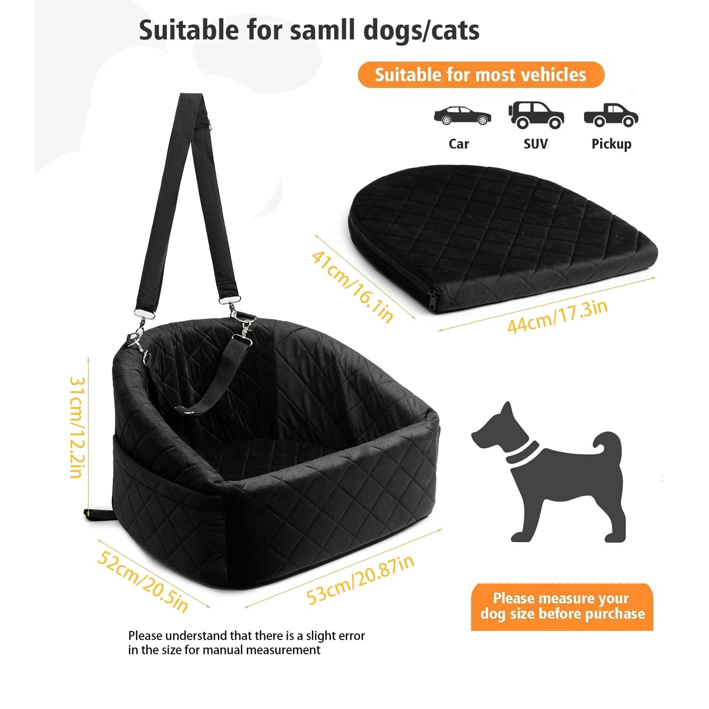 Traveler Pet Car Bed