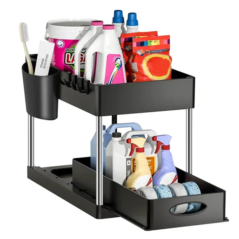 SlideClear Under Sink Storage Rack
