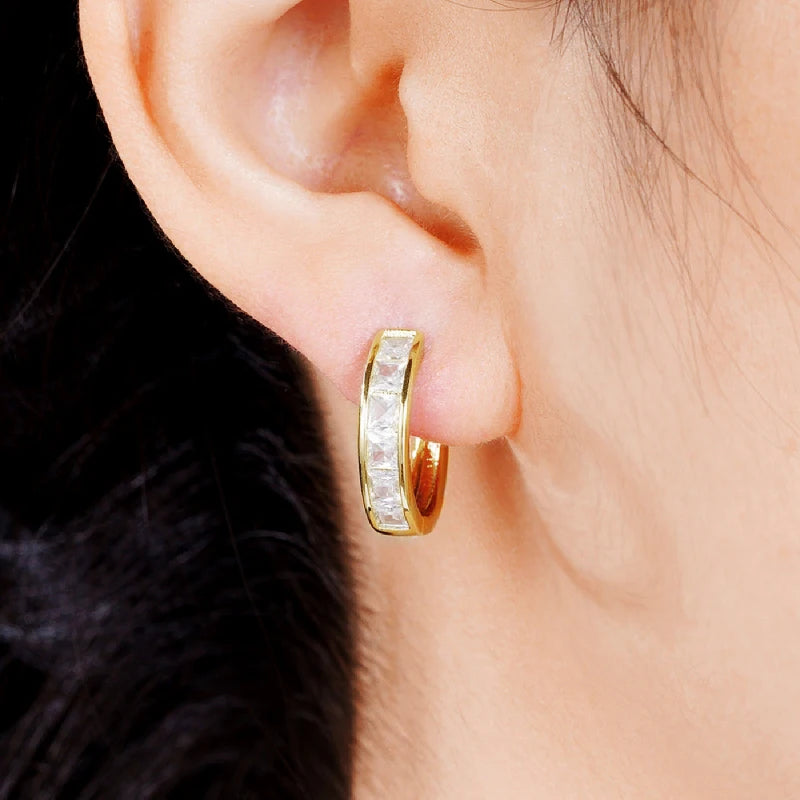 Classic Square Hoop Earring Set