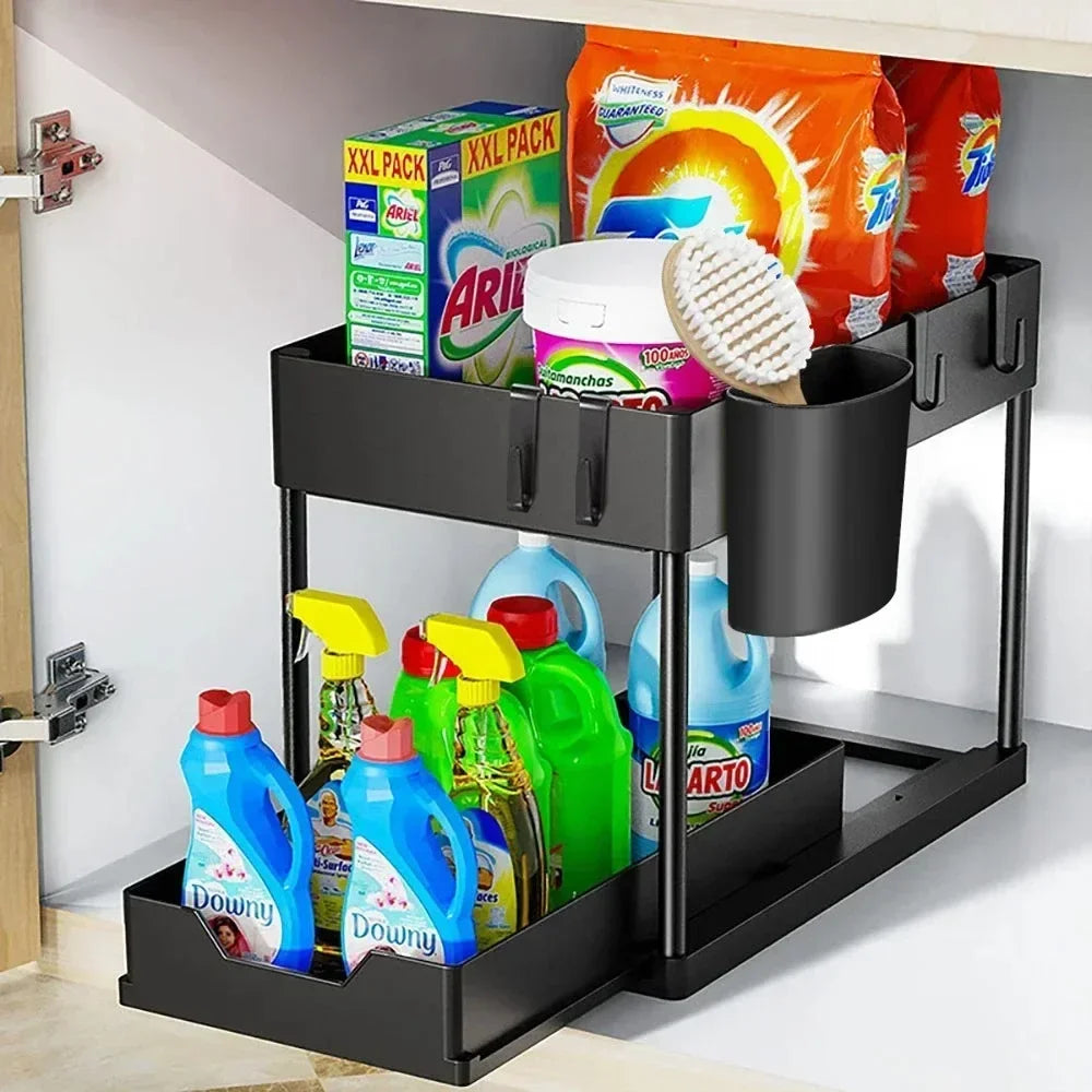 SlideClear Under Sink Storage Rack