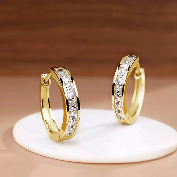 Classic Square Hoop Earring Set