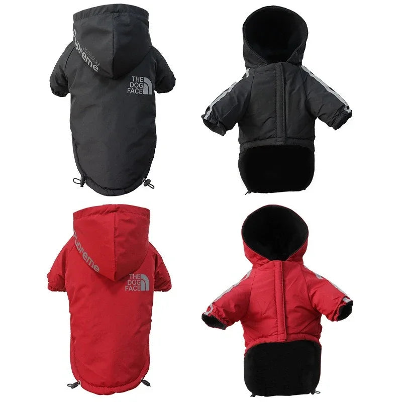 WarmGuard Hooded Waterproof Dog Coat