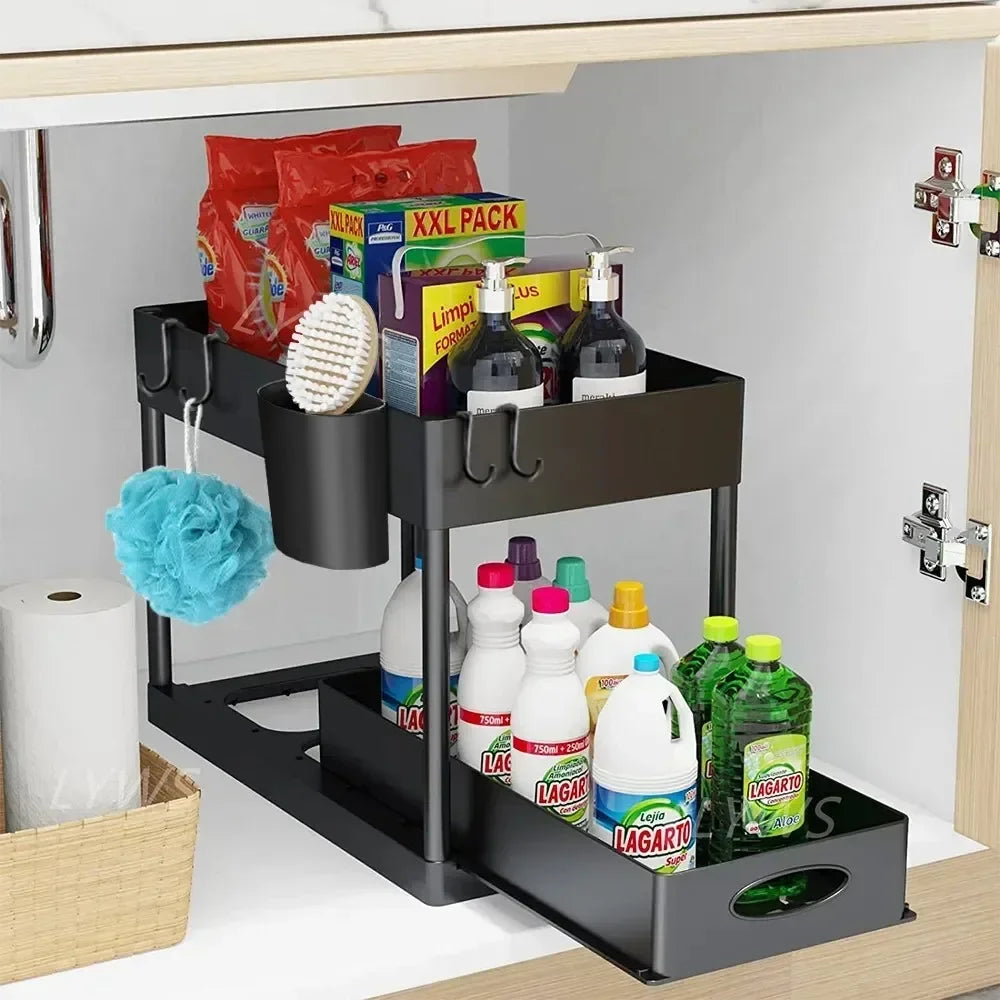 SlideClear Under Sink Storage Rack