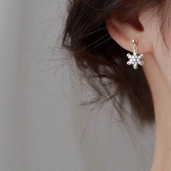 Festive Red Bow Drop Earrings